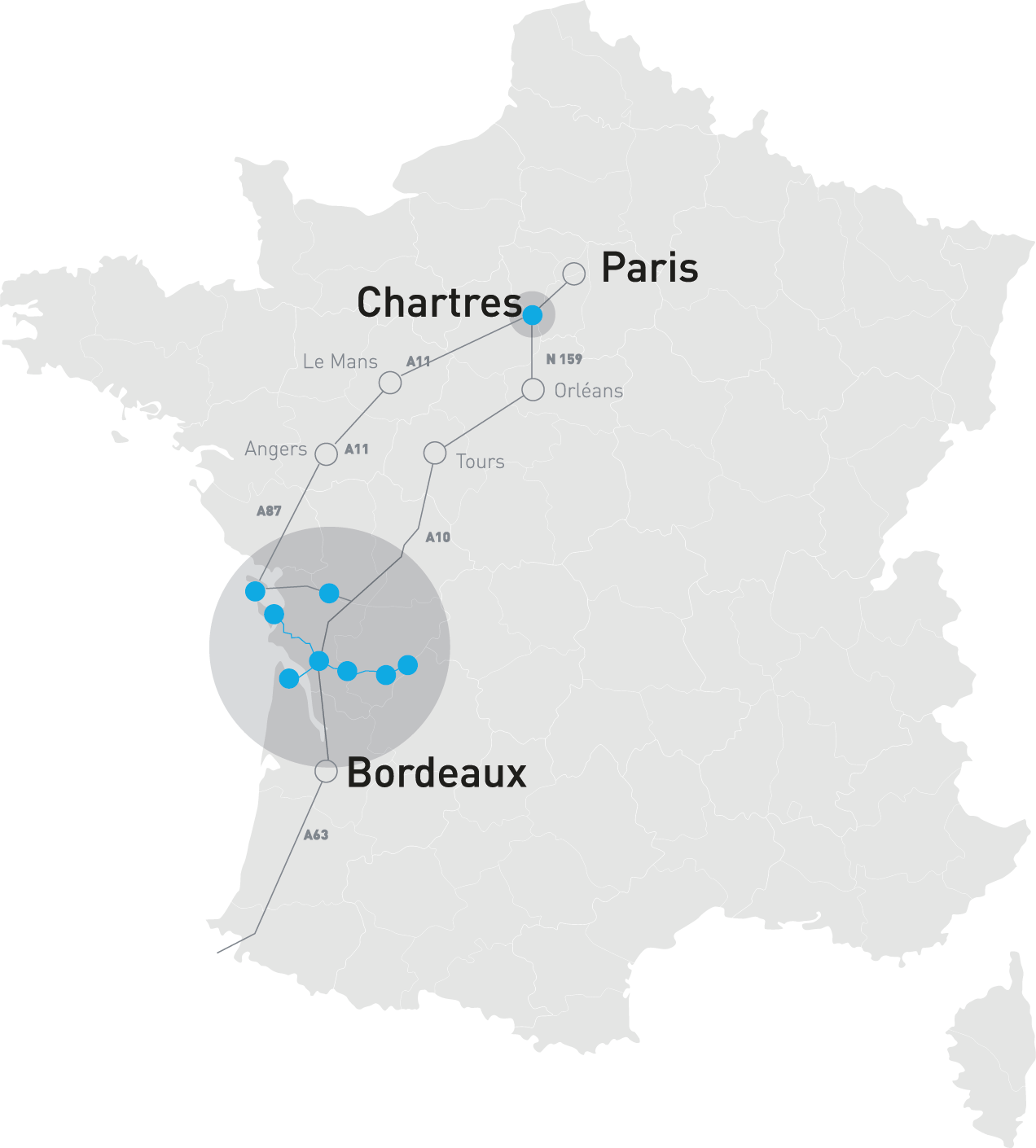 Groupe Besson Carte de France